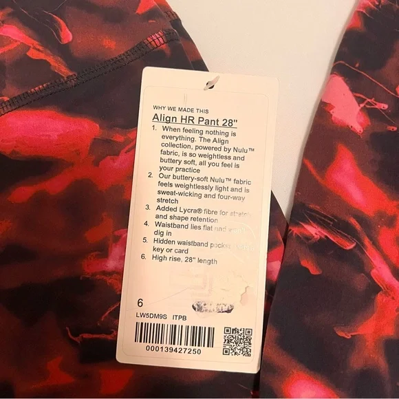 NWT Lululemon Align Leggings HR 28” - Picture 5 of 6